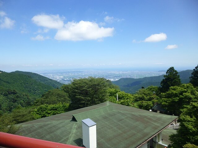 大山阿夫利神社からの絶景